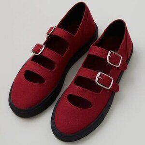 Caron Callahan Red Platform Shoes